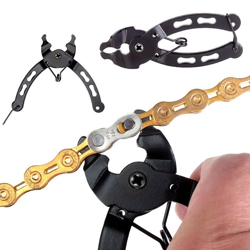Pince de contrôle de chaîne de vélo, Mini chaîne de vélo à dégagement  rapide, outils à maillons magiques avec crochet – AZDAY
